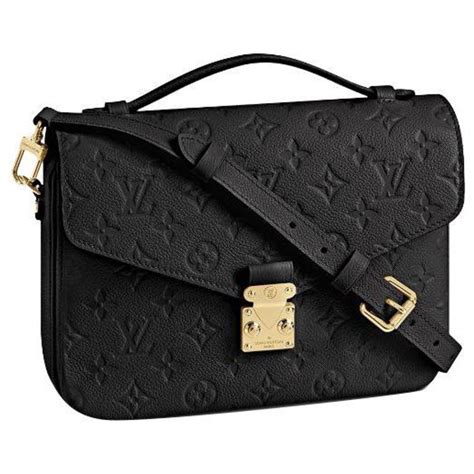 lv pochette metis black leather